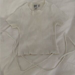 Princess Polly Cropped Tee with Ties